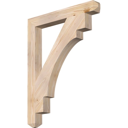 Merced Craftsman Smooth Bracket, Douglas Fir, 3 1/2W X 30D X 38H